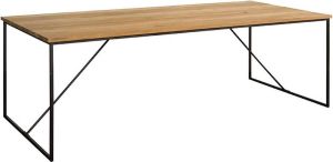 Tower Living | felino eettafel | teakhout (gerecycled) | bruin | 100 x 220 x 77 (h) cm