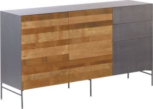 Tower Living | pandora dressoir met 3 lades en 2 deurtjes | teakhout (gerecycled) | bruin | 166 x 45 x 92 (h) cm