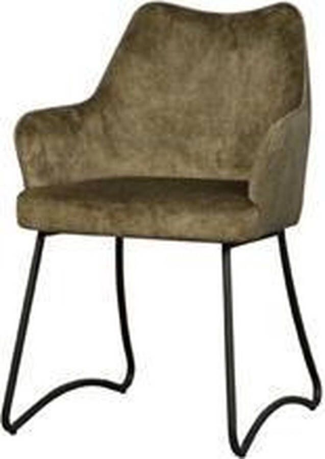Intens Wonen Tower Living Sidd Eetkamerstoel Garda Velvet Green