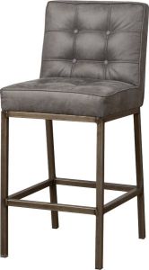 Tower Living | vasco barstoel | 100% polyester | grijs | 48 x 47 x 100 (h) cm