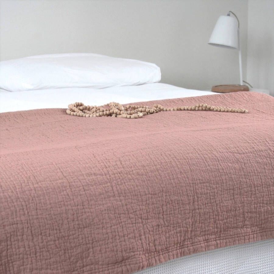 Town and Country Town & Country oud roze sprei Denver Stonewashed 180x260