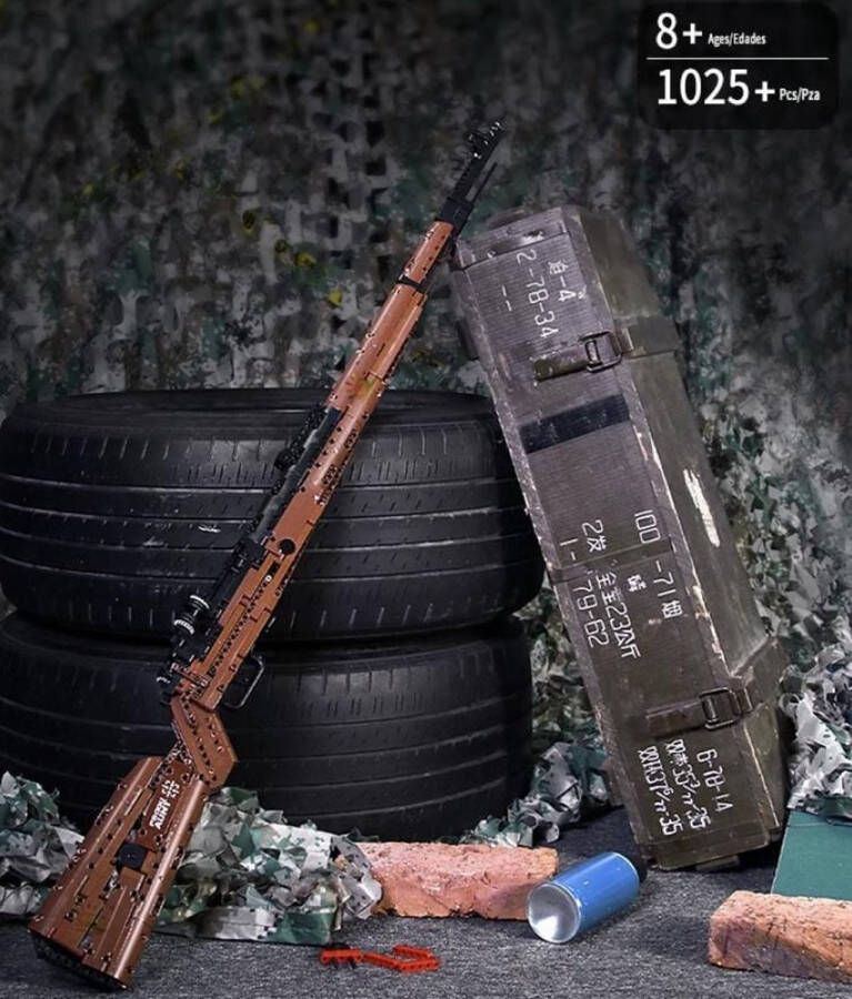 Toy Brick Lighting Kar98 COD Warzone Call of Duty PUBG Wapen Sniper Rifle Militair Leger 1025 Bouwstenen Technic Bouwpakket Creator