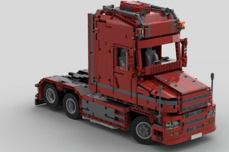 Toy Brick Lighting Scania Torpedo T580 V8 Vrachtwagen Truck Bouwpakket | Rood | Technic | Creator | | 2850 Bouwstenen | City | Stad | Transport