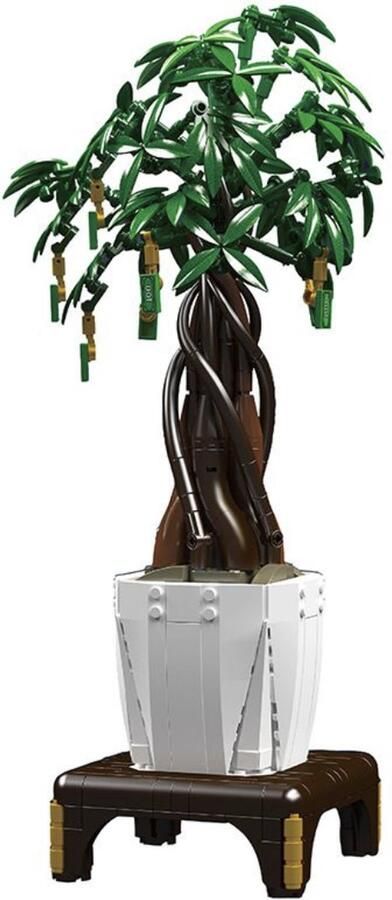 Toy Brick Lighting Bonsai Plant Geldboom Bloemenboeket Bouwset Bouwpakket LEGO Creator Compatible Bloemenpracht Boeket Bloemen voor Volwassenen 815+ Bouwstenen