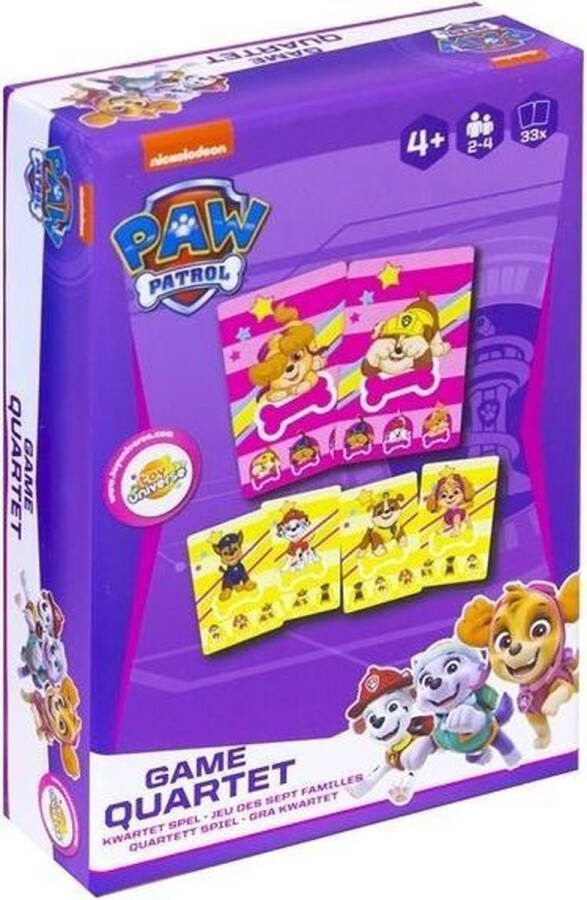 Toy Universe Paw Patrol Kwartet spel Blauw 8 5x12 5cm