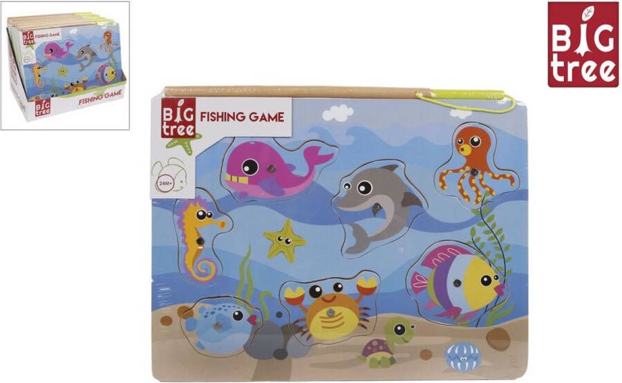 Toys amsterdam Houten Hengelspel Magnetisch Visspel voor kinderen Visspel magnetisch Hengelspel voor kinderen Puzzel