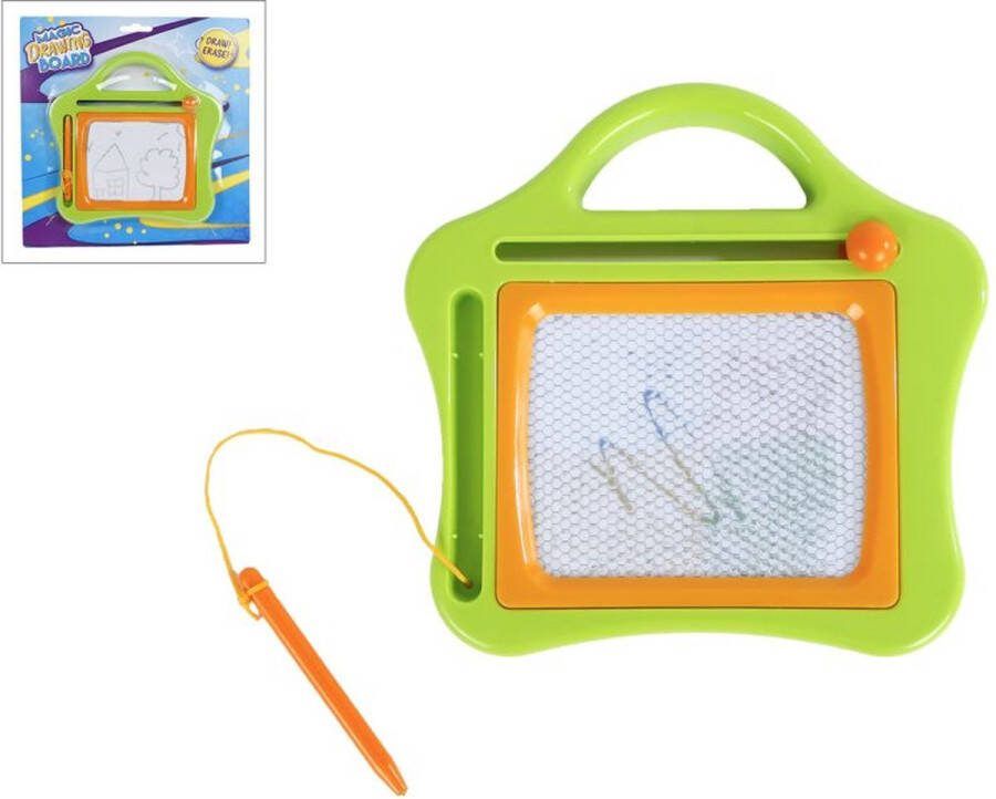 Toys amsterdam Magnetisch Tekenbord voor Kinderen 16x15 CM Magnetisch Bord Kinderen Magisch Tekenbord Reisformaat Reisspel Kinderen
