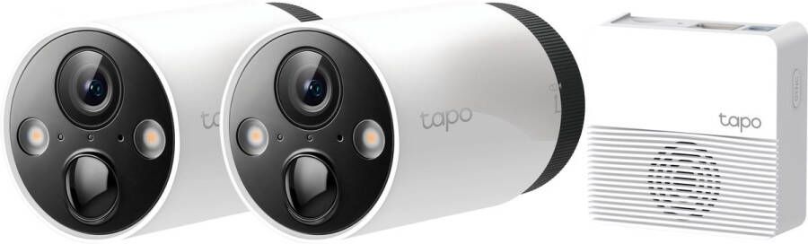 TP-Link Tapo C420S2 2 Beveiligingscamera's IP Camera+basisstation voor binnen & buiten 2.5K Ultra HD