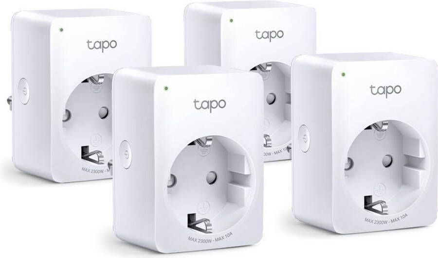 TP-Link Tapo P100 Slimme Stekker Smart Plug 4 stuks WiFi Stopcontact