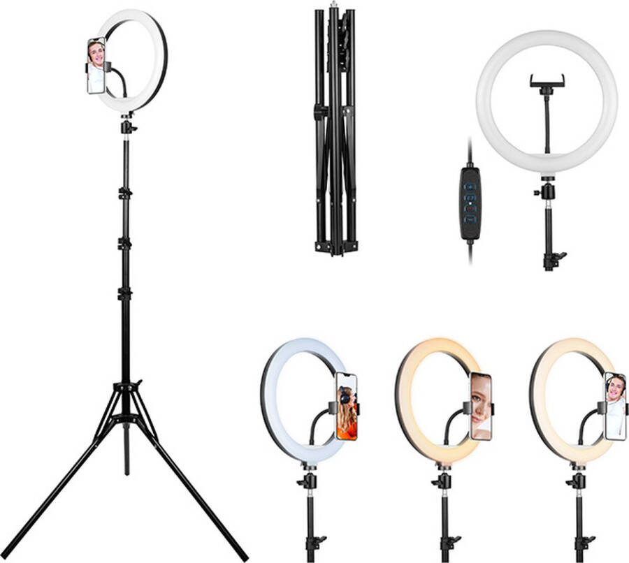 Tracer Traglo46745 Studio Ringlamp Professionele Belichting voor Perfecte Foto's en Video's Perfecte belichting voor Streamers TikTok Creators en Contentmakers!