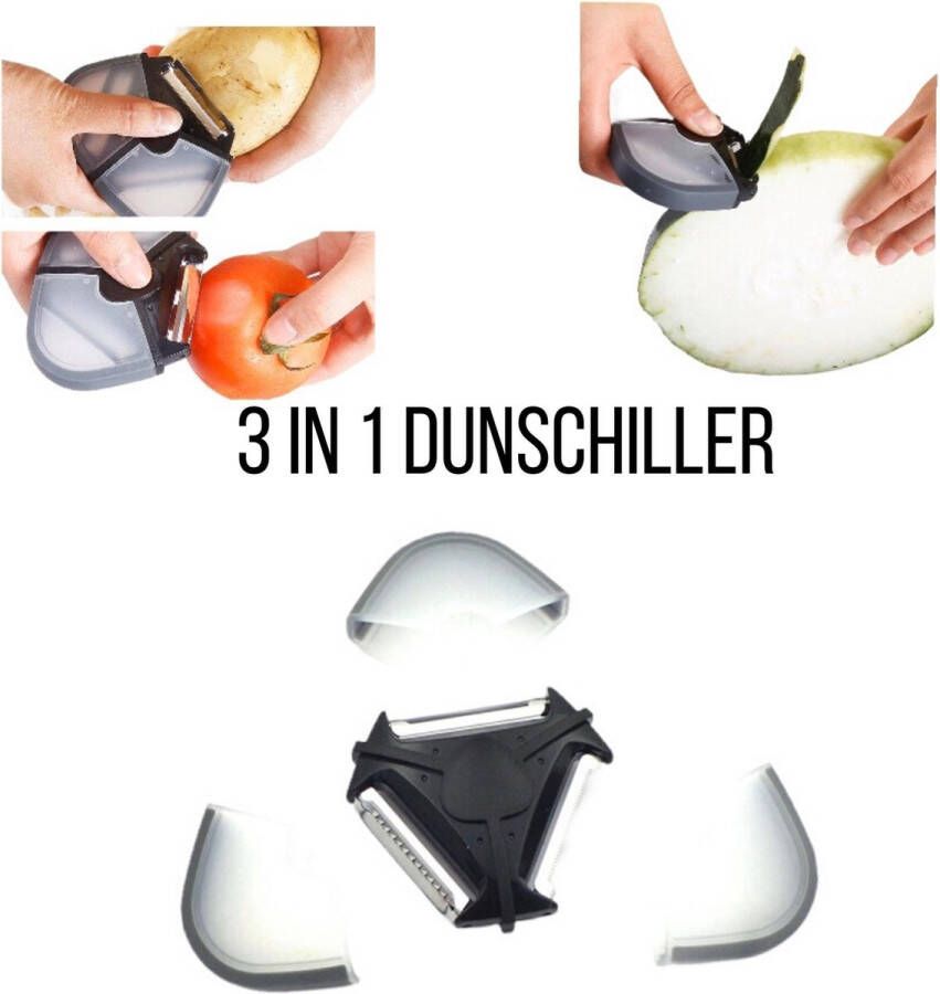 Trading 3 in 1 Multifunctionele Dunschiller | aardappel | Groente | Fruit | aardappelschilmesje | schilmesje |