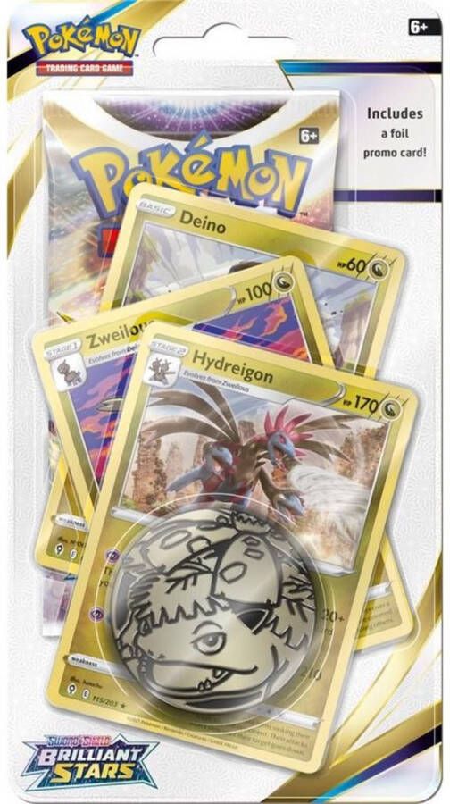 Trading Card Game Pokemon TCG SS9 Sword & Shield Brilliant Stars Premium Checklane Blister