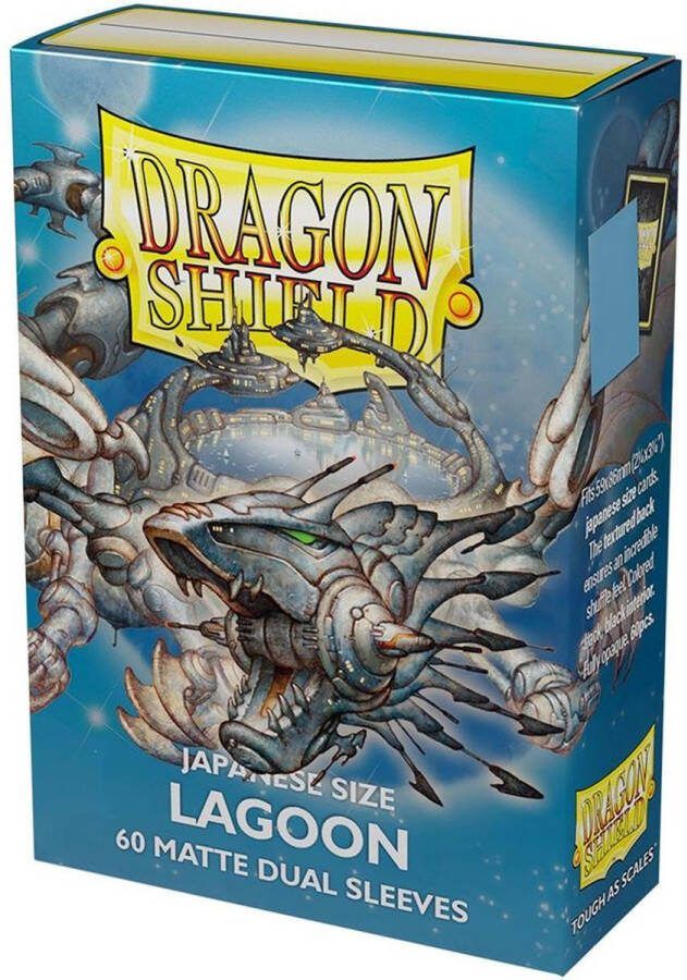 Trading Card Game TCG Sleeves Matte Dual Dragon Shield Lagoon (60 Sleeves) (Japanese Size) SLEEVES