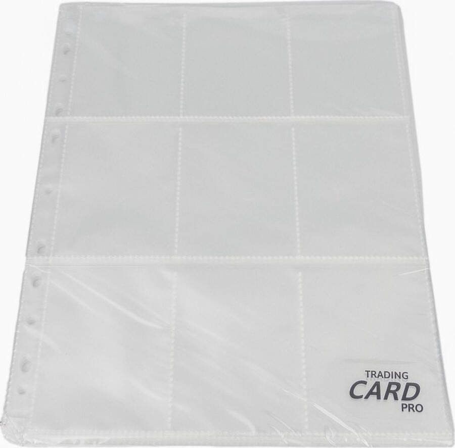 TradingCardPro Losse binder 9-pocket pages sleeves 20 stuks per verpakking insteekhoezen geschikt voor verzamelmappen verzamelkaarten