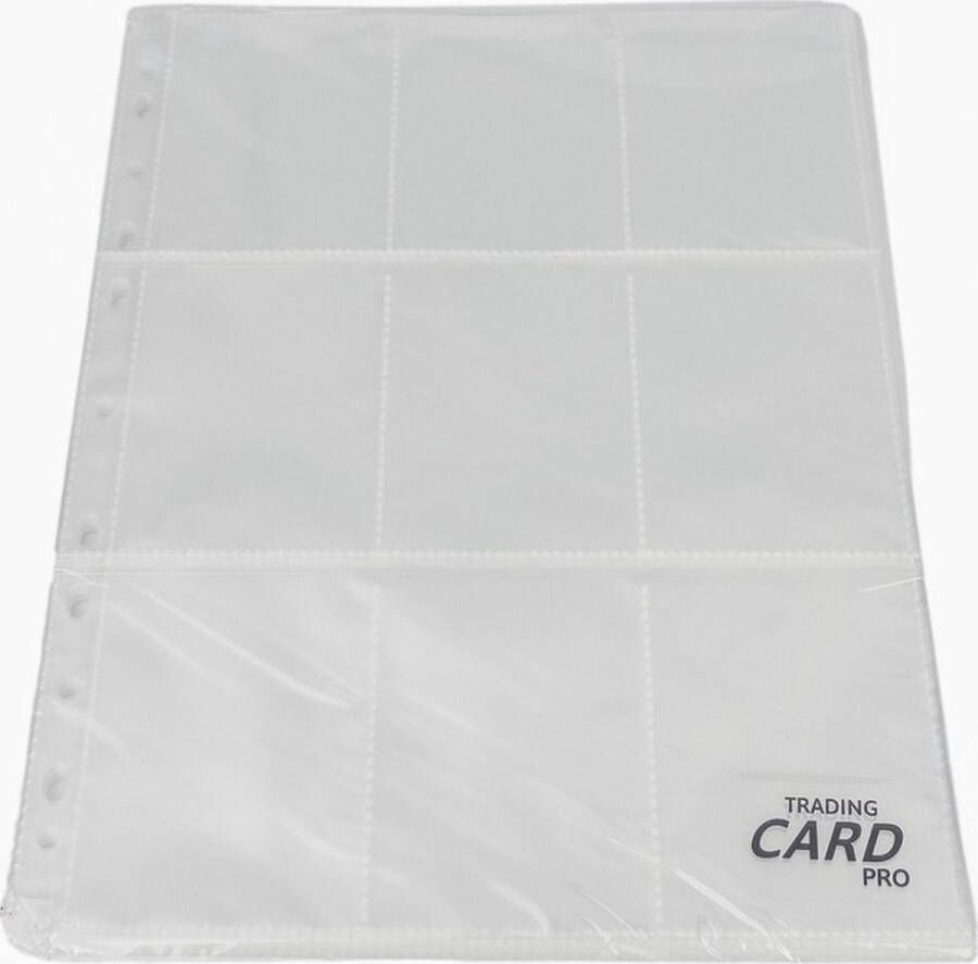 TradingCardPro Losse binder 9-pocket pages sleeves 20 stuks per verpakking insteekhoezen geschikt voor verzamel mappen verzamelkaarten