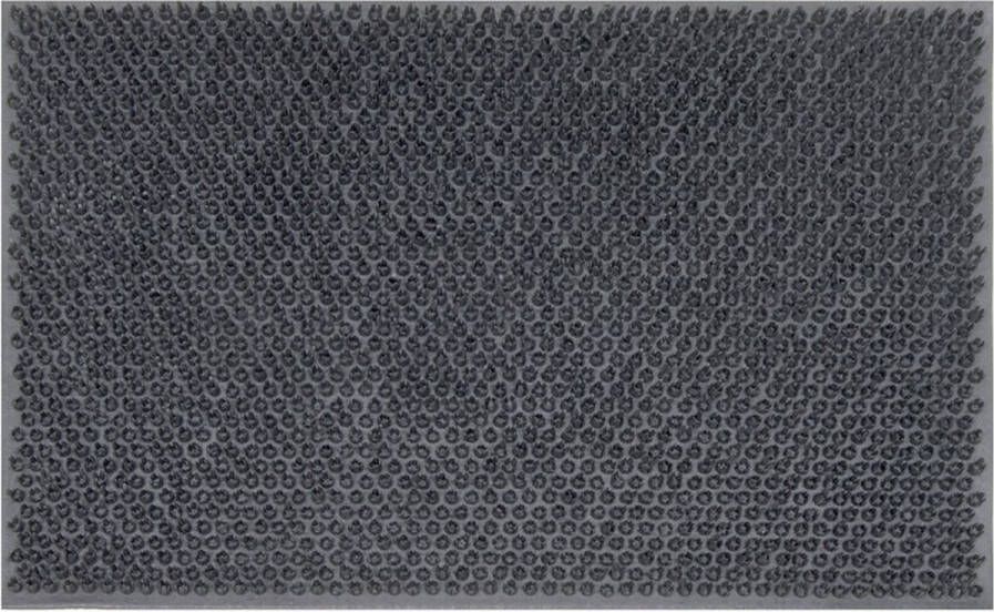 Tragar deurmat van volledig rubber met antislip Voor binnen en buiten Schoonloopmat 40 x 60 cm grijs