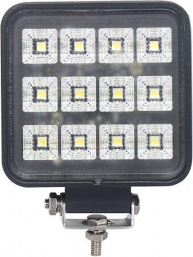 Trailer and Tools LED Werklamp met schakelaar 12 LEDS 12 Watt Ledlamp Bouwlamp