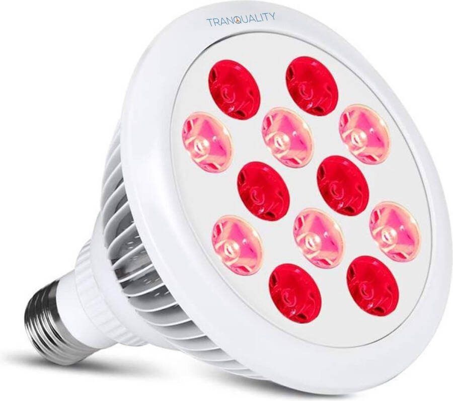 TRANQUALITY Infraroodlamp Infraroodtherapie Huidverjongingsapparaat Roodlichtlamp Roodlichttherapie Inclusief Statief 24W