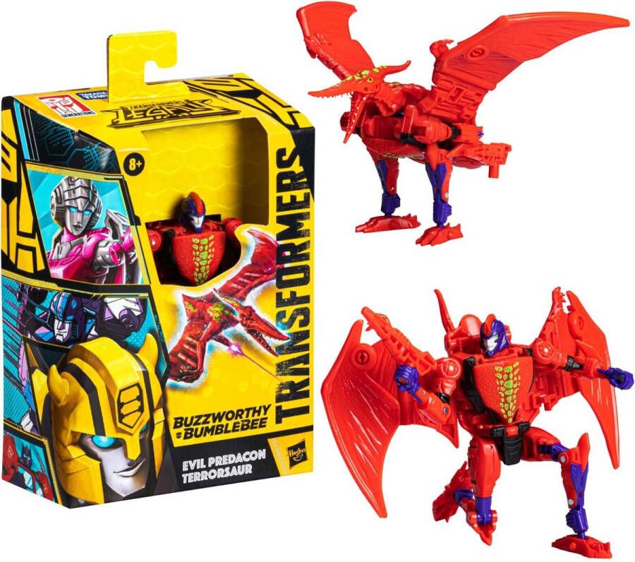 Transformers Hasbro Actiefiguur Evil Predacon Terrorsaur 14 cm Legacy Buzzworthy Bumblebee Deluxe Class Multicolours