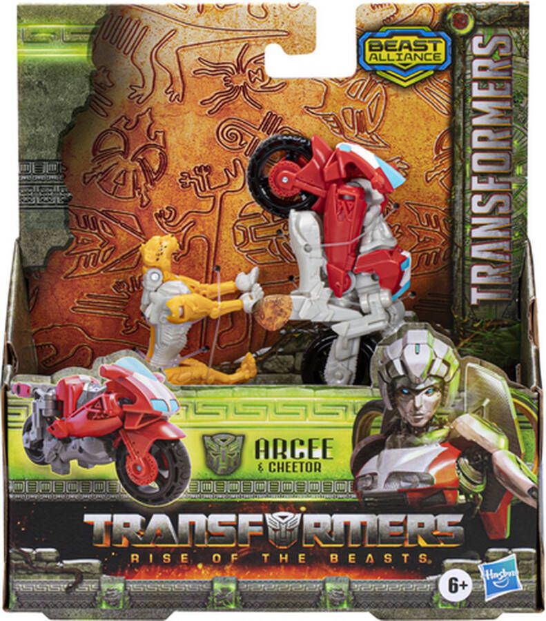 Transformers Rise of the Beast Arcee & Cheetor Actiefiguur