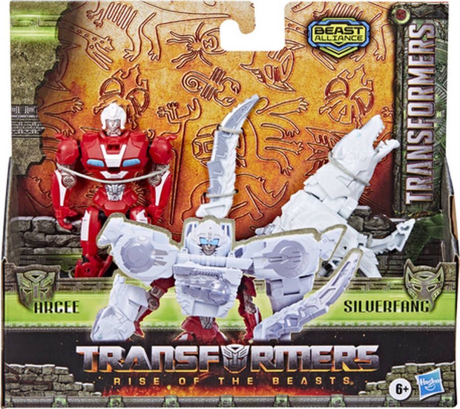 Transformers Rise of the Beasts Arcee & Silverfang Actiefiguur