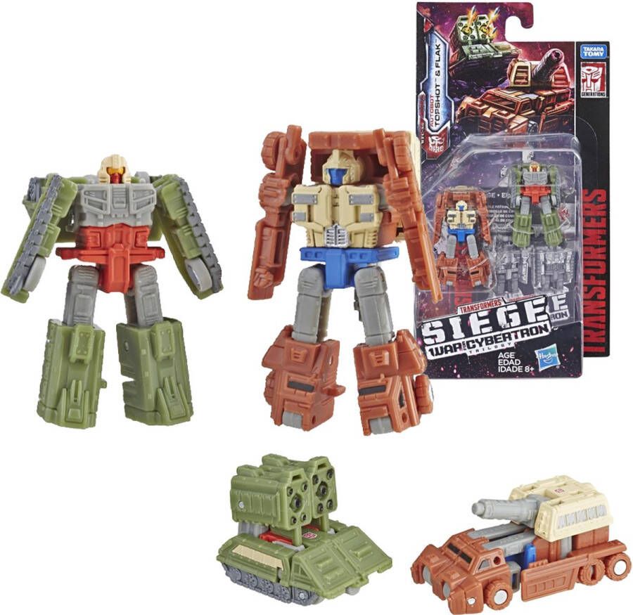 Transformers Siege: War for Cybertron Topshot & Flak Speelfigurenset