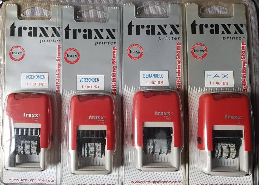 Traxx 7850 INGEKOMEN + datum stempel 3mm compacte-uitvoering