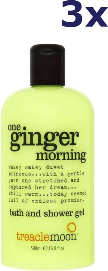 Treaclemoon Bad en Douchegel One Ginger Morning 3x500 ml Voordeelverpakking