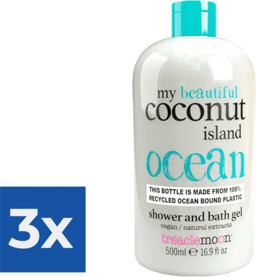 Treaclemoon Douchegel My Coconut Island 500ml Voordeelverpakking 3 stuks