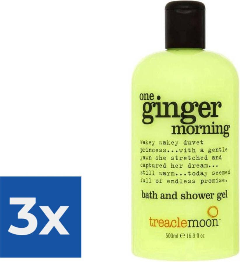 Treaclemoon Douchegel One Ginger Morning 500ml Voordeelverpakking 3 stuks