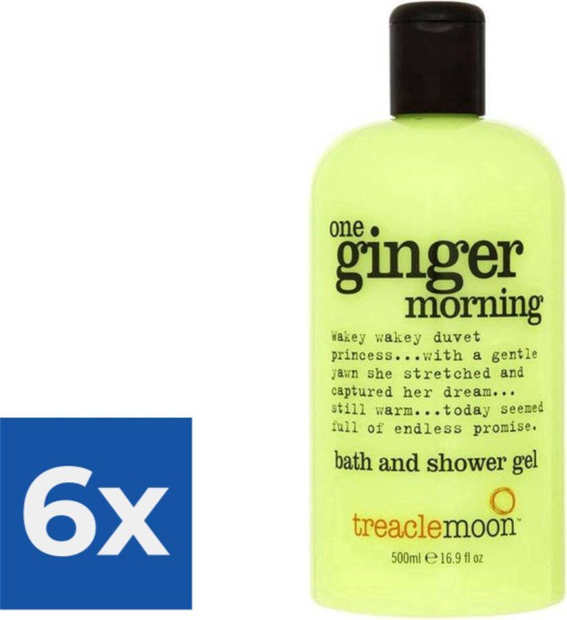 Treaclemoon Douchegel One Ginger Morning 500ml Voordeelverpakking 6 stuks