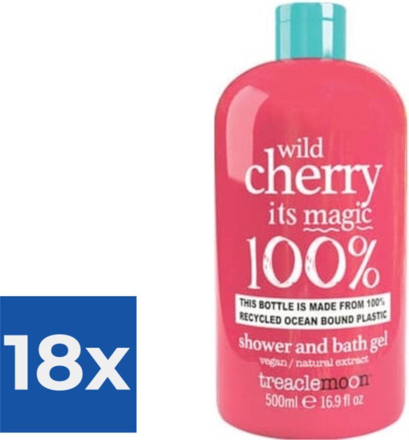 Treaclemoon Douchegel Wild Cherry Magic 500ml Voordeelverpakking 18 stuks