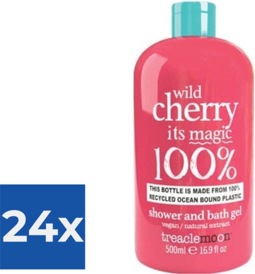 Treaclemoon Douchegel Wild Cherry Magic 500ml Voordeelverpakking 24 stuks