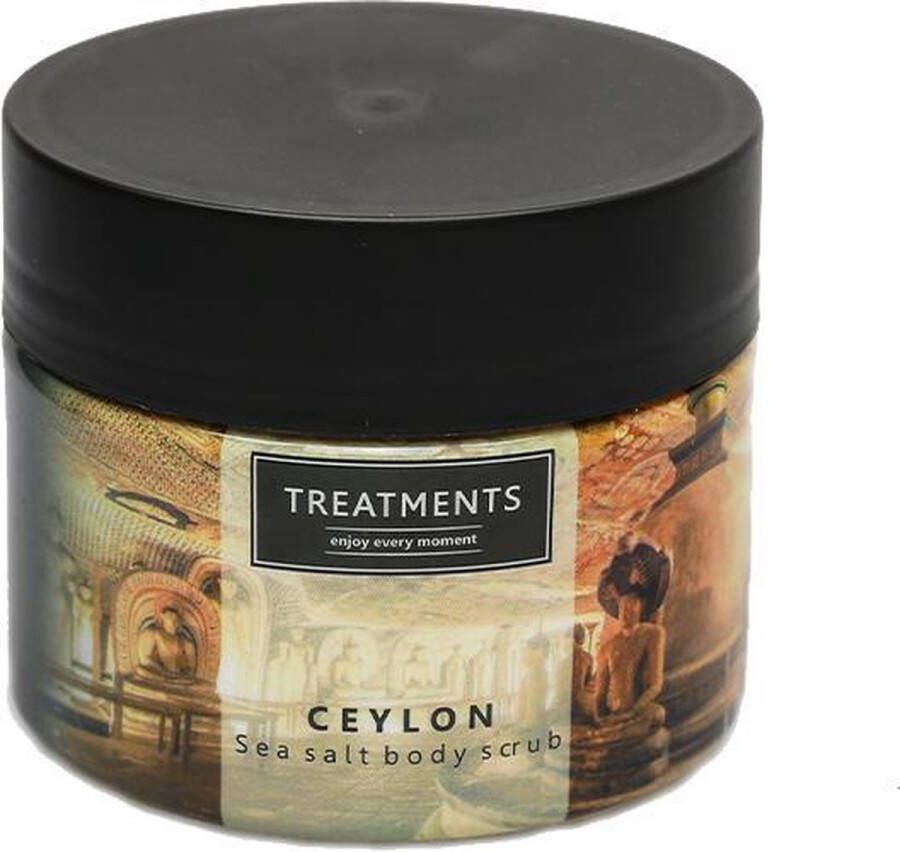 Treatments sea salt body scrub Ceylon 400 gr scrubzout scrub lichaam