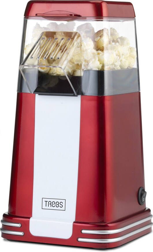 Trebs Popcornmaker Retro 99387 Rood-Zilver