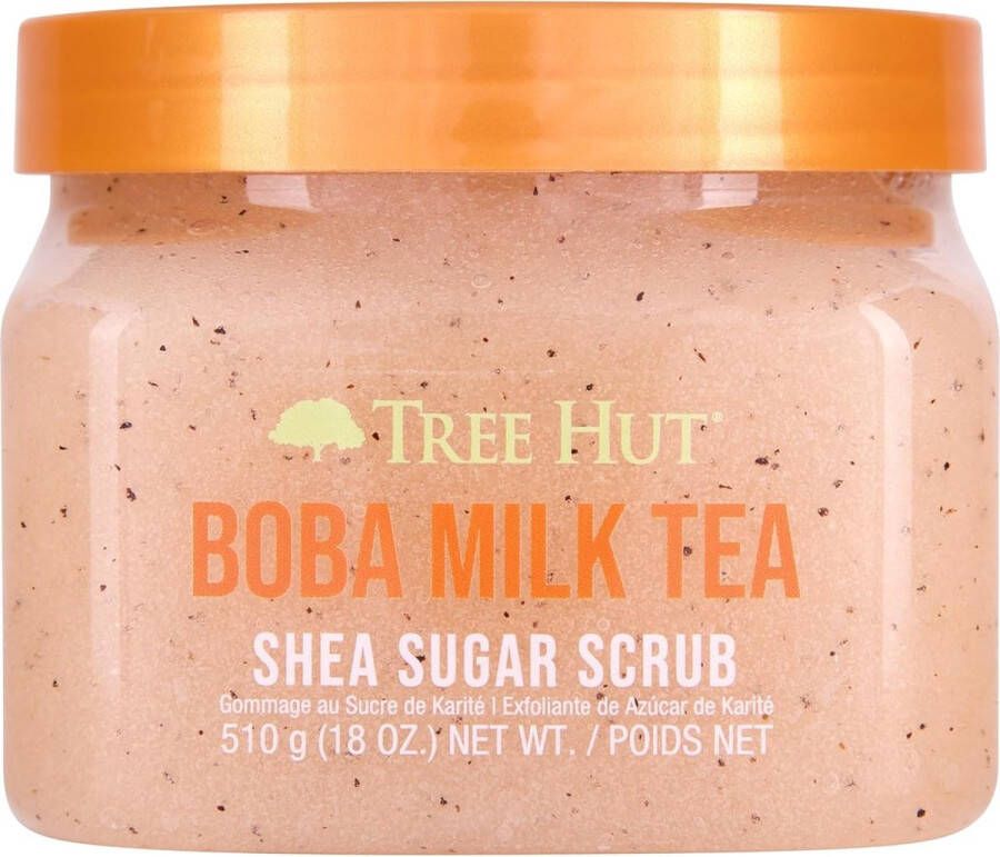 Tree Hut Boba Milk Tea Shea Sugar Body Scrub Lichaamsscrub Bad & Douche Exfoliating 510g