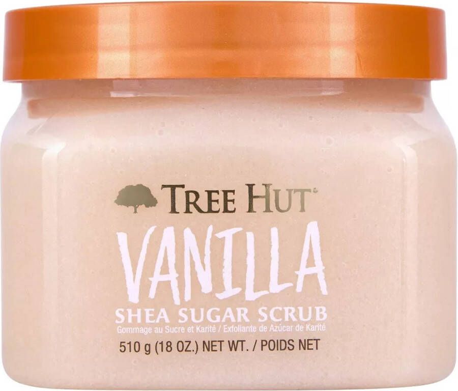 Tree Hut Shea Sugar Vanilla & Jasmine Body Scrub Lichaamsscrub Bad & Douche Exfoliating 510g