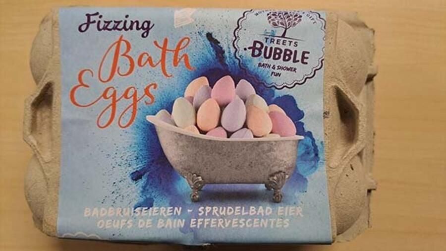 Treets GVP BATH BRUISBAL FIZZING EGGS GREEN ORANGE