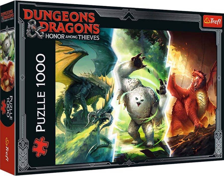 Trefl 1000 Legendarische monsters van Faerun Hasbro Dungeons