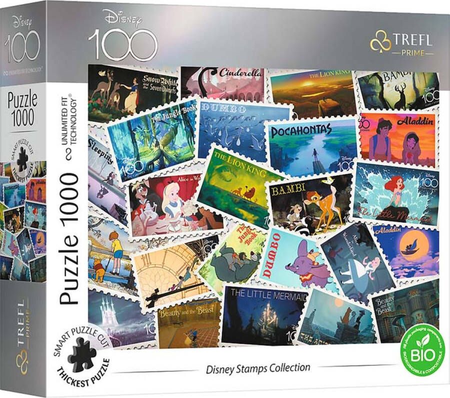 Trefl 1000U Disney Stamps Collection Disney 100 FSC Mix