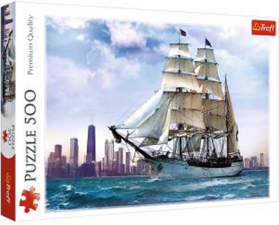 Merkloos Sans marque Trefl | puzzel 500 | Sailing near Chicago