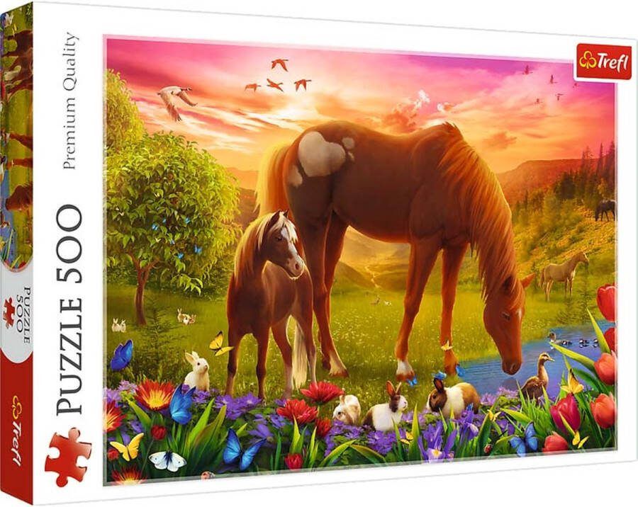 Trefl Puzzles 500 Horses in the Meadow