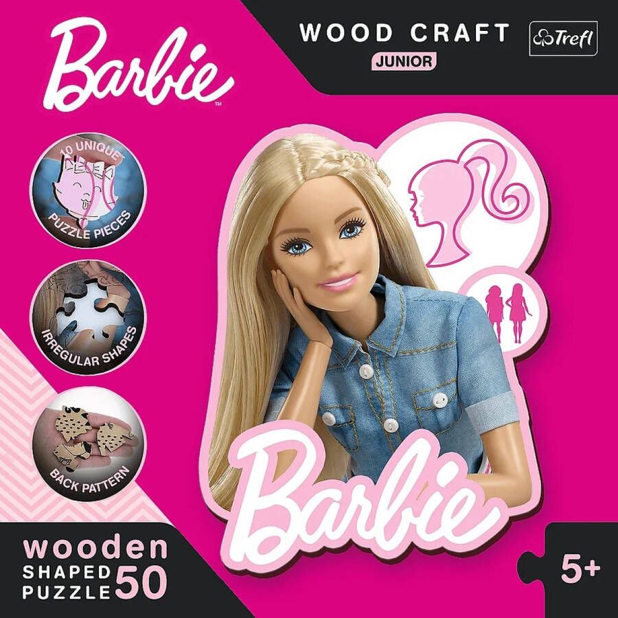 Trefl Puzzles Wood Craft Junior Beautiful Barbie Mattel Barbie_FSC Mix 70%