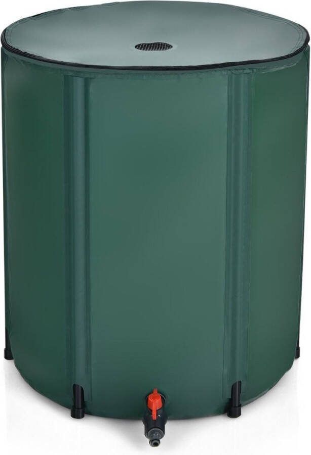 Trendmix 200 L Opvouwbare Regenwatertank Regenton PVC met Aftapkraan en Filter Groen