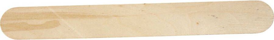 Merkloos 50x naturel hobby knutsel houtjes ijslollie stokjes 20 x 2 5 cm Houten knutselstokjes