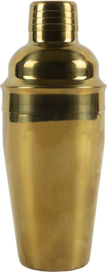 Merkloos Cocktailshaker 500 ml goud 16 cm Cocktailshakers