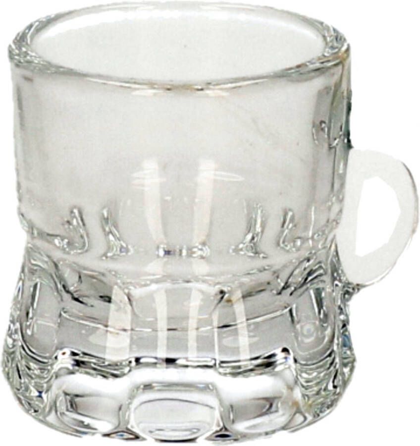 Trendo Oktoberfest Shotglas vorm bierpul glaasje glas met handvat van 2cl Feestjes verjaardag Oktoberfest