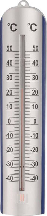 Lifetime Garden zon Schaduw thermometer zilver voor buiten 27 cm kunststof Buitenthermometers