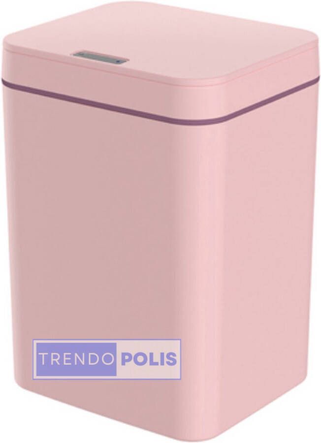 Trendopolis Automatische Prullenbak Roze Smart Prullenbak Met Sensor Afvalbak 14L
