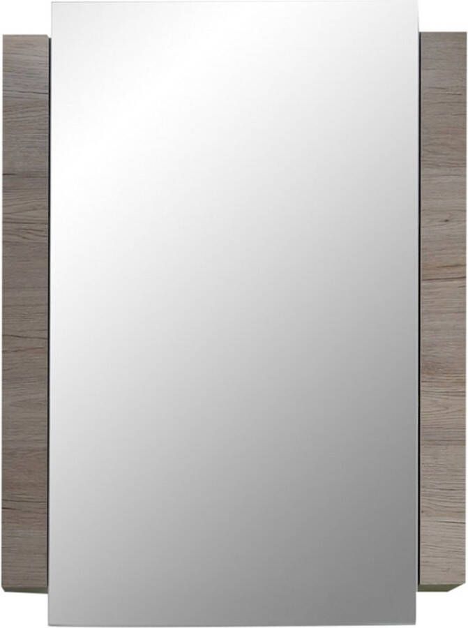 Trendteam smart living badkamer spiegelkast Spiegel Campus 60 x 80 x 15 cm in wit eiken San Remo (Nb.) met veel opbergruimte